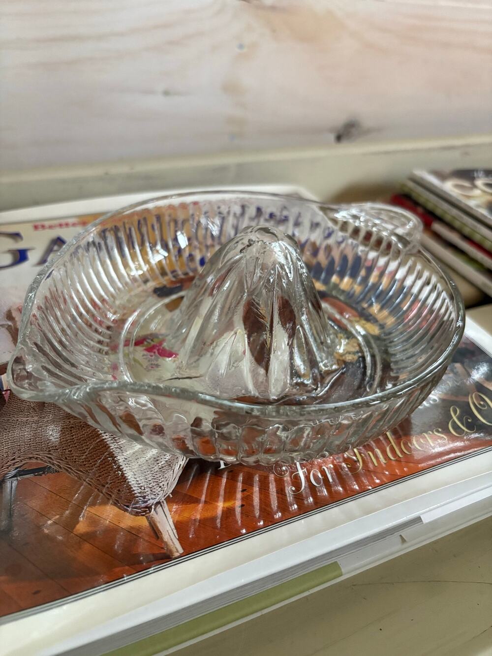 Vintage large glass juicer
